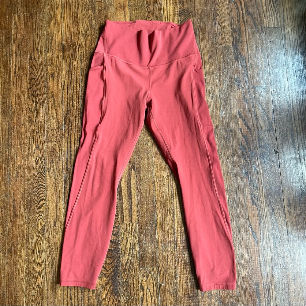 Lululemon Align Leggings with Pockets Size 10 in Burnt Orange